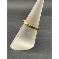 Ladies 18ct Yellow Gold Plain Band Enhancer Ring