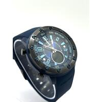 Police Mens Batur Blue Dial Silicone Band Analog Digital Watch