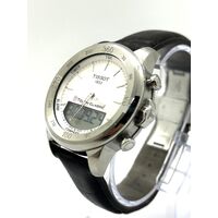 Tissot T-Touch Classic Touch Silver Dial Black Leather Mens Watch