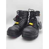 KingGee K27985 Phoenix 6CZ EH Side Up Work Safety Boots Black Size Mens US 10.5