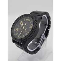 Nixon Simplify The 51-30 Chrono Matte Black Gold Stainless Steel Mens Watch