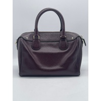 Coach Burgundy Leather Ladies Handbag with Detachable Strap