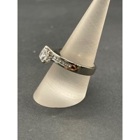 Ladies 18ct White Gold Diamond Engagement Ring