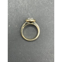 Ladies 18ct Yellow Gold Cubic Zirconia Ring