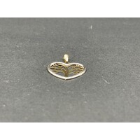 Ladies 9ct Yellow Gold Heart Shape Tree of Life Pendant