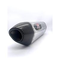 Yoshimura Exhaust Pipe Generic Silver Motorcycle Slip On Tip Size 2.5 Inch