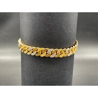 Unisex 22ct Yellow Gold Curb Link Bracelet (Pre-Owned)