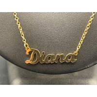 Ladies 18ct Yellow Gold Belcher Link 'Diana' Necklace