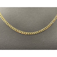 Unisex 9ct Yellow Gold Curb Link Necklace