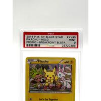 2016 XY Black Star Promo Pikachu Holo Breakpoint #XY95 PSA Mint 9 Card