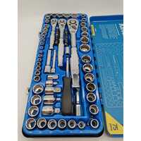 Kincrome 75 Piece 1/4 3/8 1/2 Inch Drive Metric and Imperial Socket Set K28091