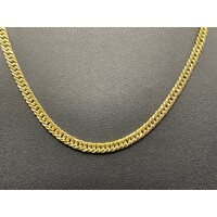 Unisex 18ct Yellow Gold Tight Curb Link Necklace