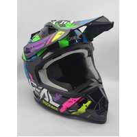 Oneal 1SRS Glitch Multicoloured MX Motocross Helmet Size Large 60cm