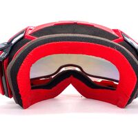 Leatt Velocity 5.5 Adult Off-Road Motorcycle Goggles Anti-Fog with Red Strap