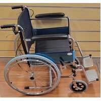 Skiiddii Portable Folding Wheelchair 110kg Capacity Lightweight Mobility Aid