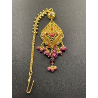 Ladies 21ct Yellow Gold Tikka Headpiece Pendant