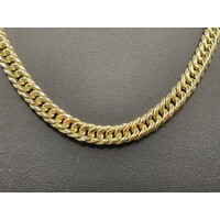 Unisex 18ct Yellow Gold Curb Link Necklace