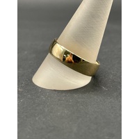 Mens 10ct Yellow Gold Plain Wedding Band Ring