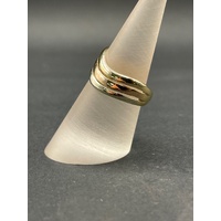 Ladies 9ct Three Tone Gold 3 in 1 Ring