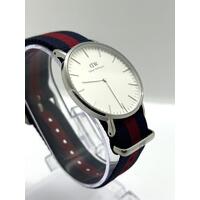 Daniel Wellington Classic Warwick White Dial Men's Watch with 2 NATO Straps