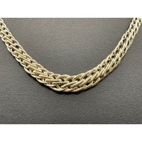 Ladies 9ct Yellow Gold Fancy Link Necklace