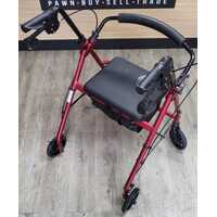 Care Quip Foldable Mobility Walker with Basket