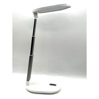 Daylight Foldi Go Portable Desk Lamp Collapsible White with Case and Charger