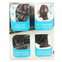 Arlec ABF200 50cm High Velocity Floor Fan Black