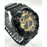 Casio G-Shock GA-710GB Analog Digital Black Gold Dial Mens Watch