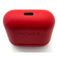 Defunc True Go Slim Bluetooth Wireless Earbuds Unique Multi Tip Design Red