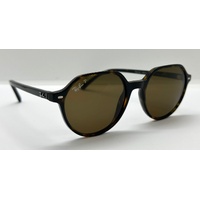 Ray-Ban RB2195 Thalia Polarised Sunglasses 902/57 Polished Havana and Brown