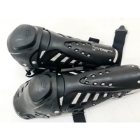 Fox Titan Pro Knee Guards Black Motocross Protective Gear for Adults