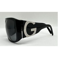 Dolce & Gabbana Oversized Women Sunglasses Black with Crystals DG 4018-B 501/87