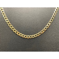 Unisex 9ct Yellow Gold Curb Link Necklace