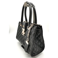 Guess Ladies Handbag Detachable Strap with Chain and Pendants