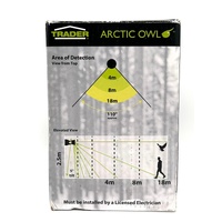 Trader Arctic Owl Outdoor Infrared Sensor Black IP66 3 Wire Design OWPIRODBK