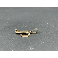 Ladies 9ct Yellow Gold Letter P Pendant