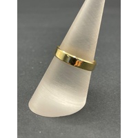 Unisex 18ct Yellow Gold Plain Wedding Band Ring