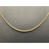 Ladies 9ct Yellow Gold Belcher Link Necklace