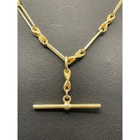 Ladies 9ct Yellow Gold Albert Chain Necklace