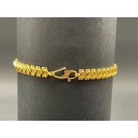 Ladies 22ct Yellow Gold Fancy Link Bracelet