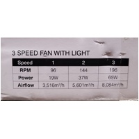 Brilliant Tempo 52 Inch 3 Speed Ceiling Fan with Light White 20915/05