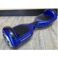 Fitness Master Blue Self Balancing Electric 2 Wheel Hoverboard and Charger Cable