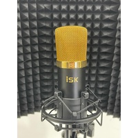 iSK Condenser Microphone with RF-2 Reflection Filter Stand and Headphones