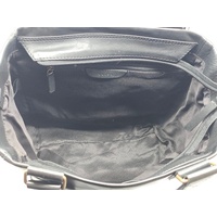 Evity Ladies Leather Crossbody Shoulder Bag Black with Dust Bag