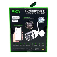 EKO Outdoor WiFi Security Camera 1080p IP66 75° Viewing Angle Full HD Resolution