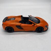 Motormax McLaren 650S Spider Orange 1/24 Scale Collectible Diecast Model Car