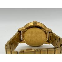 Nixon The Kensington Watch Movin Out Gold Case Steel Bracelet Band Gold Face