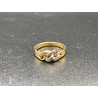 Unisex Solid 18ct Yellow Gold Ring Fine Jewellery 3.9 Grams Size UK R