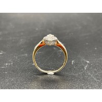 Ladies 9ct Yellow Gold Diamond Ring (Pre-Owned)